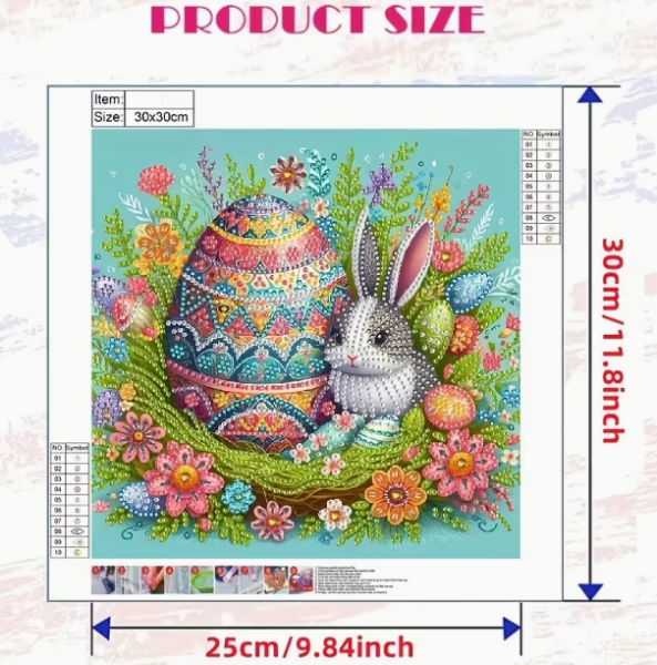 Diamond Painting Osterhase & Ei